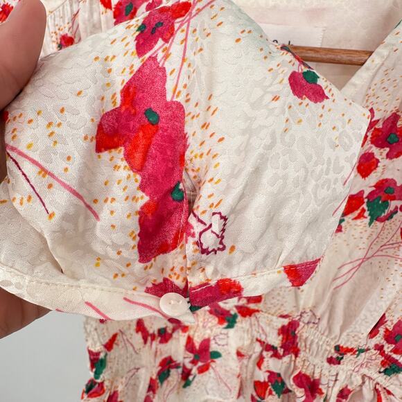 Ba&sh NWT Evereve Edon V Neck Floral Blouse // XS - Picture 7 of 14